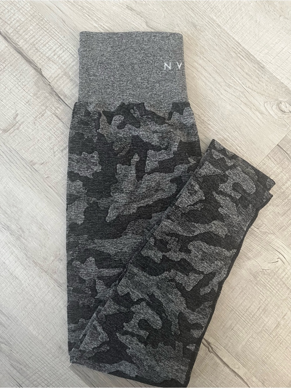 NVGTN Gray Camo Seamless High-Waist Leggings